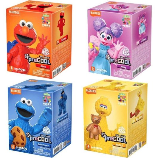 Blokees Barrio Sesamo Serie 01 Caixa Surpresa PreCOOL 4 peças