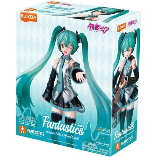 Figura de acción Hatsune Miku Blokees Fantastics Series Traje Oficial