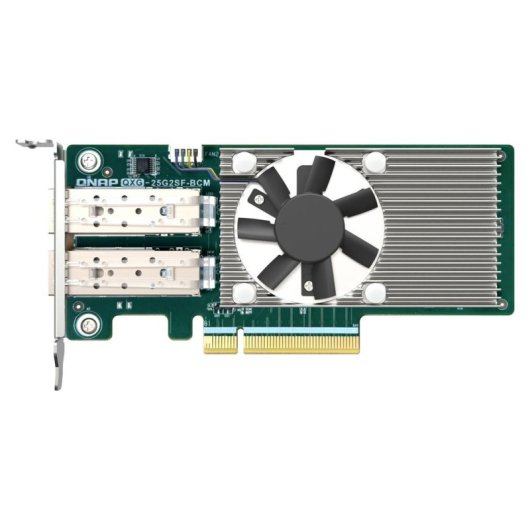 Tarjeta de Red QNAP QXG-25G2SF-BCM PCI Express 25Gbps SFP28 Dual Port
