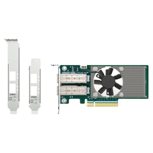 Tarjeta de Red QNAP QXG-25G2SF-BCM PCI Express 25Gbps SFP28 Dual Port