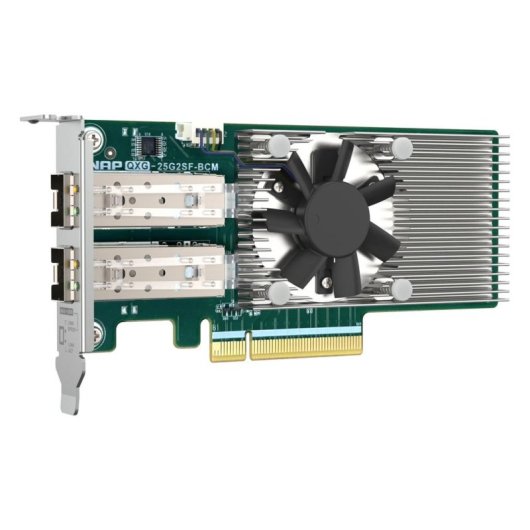 Tarjeta de Red QNAP QXG-25G2SF-BCM PCI Express 25Gbps SFP28 Dual Port