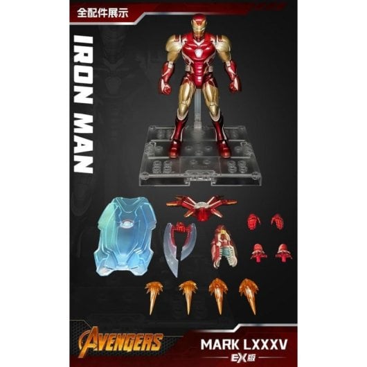 Blokees Champion Class Marvel Infinity Saga Iron Man Mark LXXXV EX 73920 167 peças