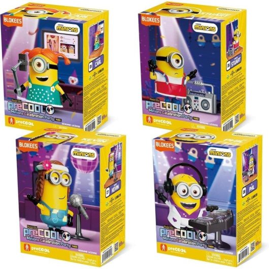Blokees PreCOOL Minions Série 02 Kit de Construção 4 peças