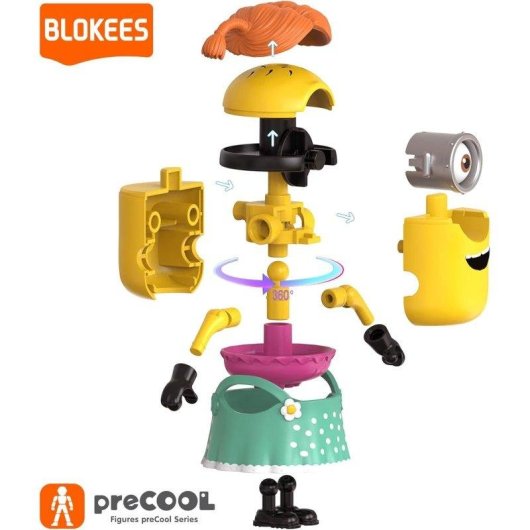 Blokees PreCOOL Minions Série 02 Kit de Construção 4 peças