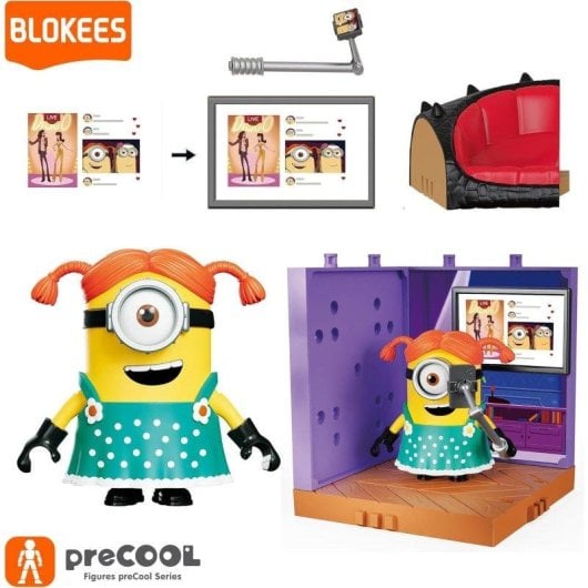 Blokees PreCOOL Minions Série 02 Kit de Construção 4 peças