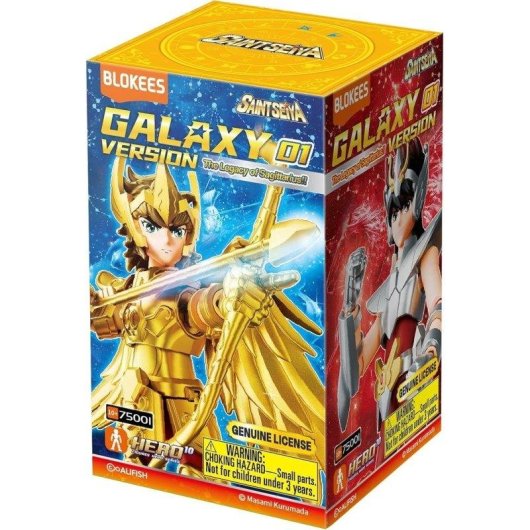 Blokees The Legacy of Sagittarius Caja Sorpresa Galaxy Version Saint Seiya 75001 9 piezas