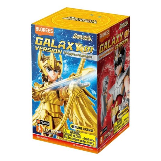 Blokees The Legacy of Sagittarius Caja Sorpresa Galaxy Version Saint Seiya 75001 9 piezas
