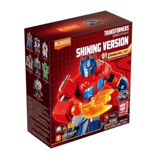 Blokees Transformers Versión Brillante 01 Shining Roll Out 6 figuras Aleatorias