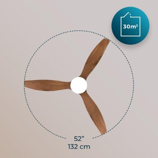Deckenventilator Cecotec EnergySilence Aero 5600 Classic White Darkwood 40W