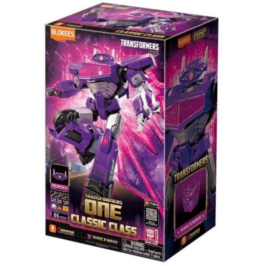 Blokees Classic Class Transformers Shockwave Transformers One Light-Up Eyes 1 piece