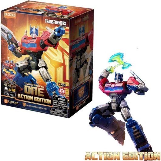 Blokees Transformers Action Edition Optimus Prime Orion Pax 71173 272 peças