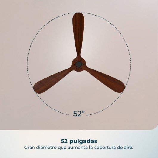 Ventilateur de plafond Cecotec EnergySilence 5400 Classic 52" DC 40W 3 pales