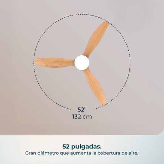 Deckenventilator Cecotec EnergySilence Aero 5600 Classic Gold Lightwood DC 40W