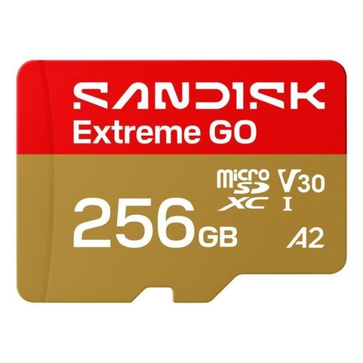 Tarjeta microSD Sandisk Extreme GO 256 GB UHS-I 240 MB/s U3 V30 A2