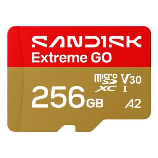 Tarjeta microSD Sandisk Extreme GO 256 GB UHS-I 240 MB/s U3 V30 A2