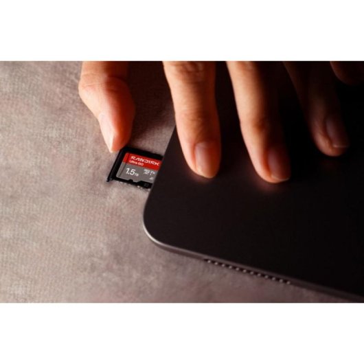 Tarjeta microSDXC SanDisk Ultra GO 1,5 TB UHS-I 190 MB/s V10 Gris Rojo