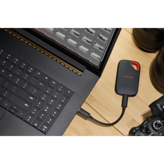 Disque Dur SanDisk Extreme Portable 2TB SSD USB 3.2 Gen 2x2 2000MB/s Rouge Bleu