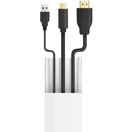 Organisateur de câbles LogiLink 67 pièces montage mural blanc