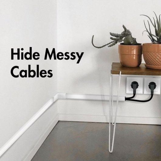 Organisateur de câbles LogiLink 67 pièces montage mural blanc