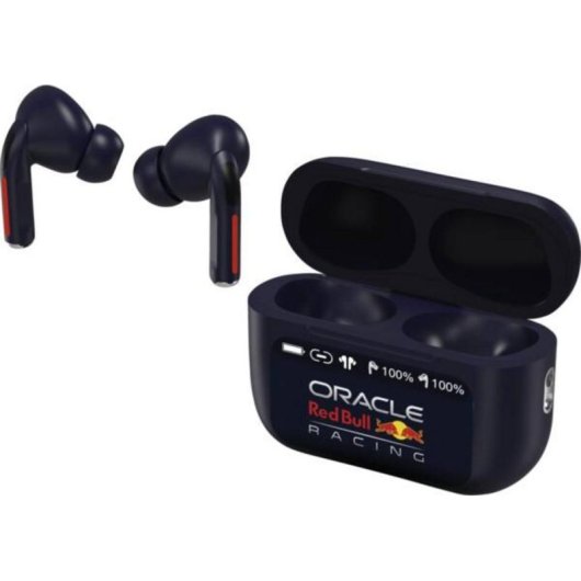 Auriculares Red Bull Racing RDBTWS inalámbricos True Wireless Bluetooth para llamadas y música, azul oscuro