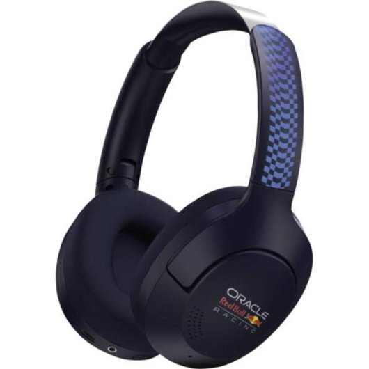 Auriculares Red Bull Racing RDBHDPANC inalámbricos Bluetooth con Cancelación de Ruido, Micrófono y plegables, azul y neg