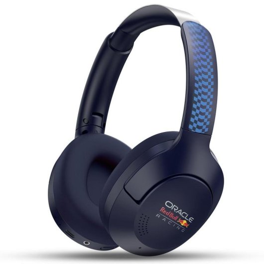 Auriculares Red Bull Racing RDBHDPANC inalámbricos Bluetooth con Cancelación de Ruido, Micrófono y plegables, azul y neg