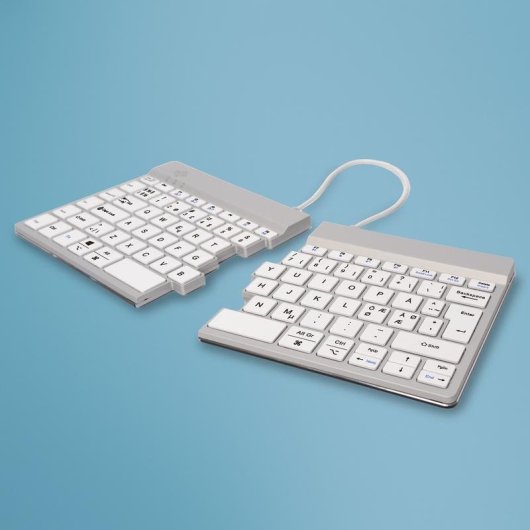 Tastiera R-Go Tools Split Break magnetica ergonomica wireless con software pausa