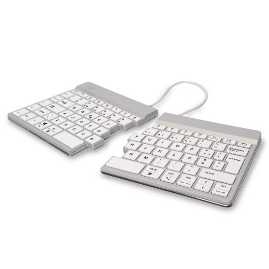 Tastiera R-Go Tools Split Break magnetica ergonomica wireless con software pausa