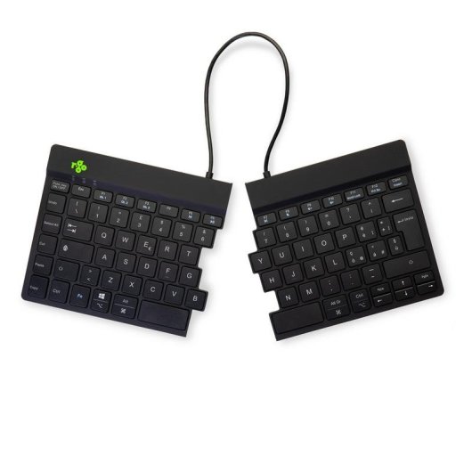 Tastiera R-Go Tools Split Break ergonomica wireless divisa Bluetooth QWERTY (IT)