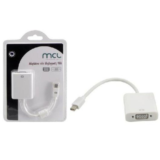 Adaptador de vídeo Genérico MCL CG-295CZ Mini DisplayPort a VGA 10 cm