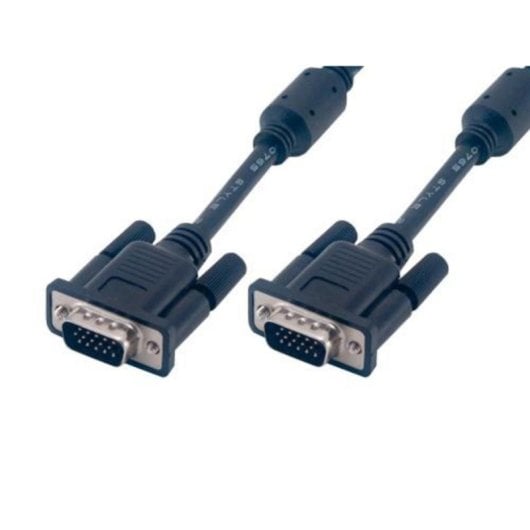 Câble VGA Genérica 15m Connecteurs Mâle/Mâle Noir