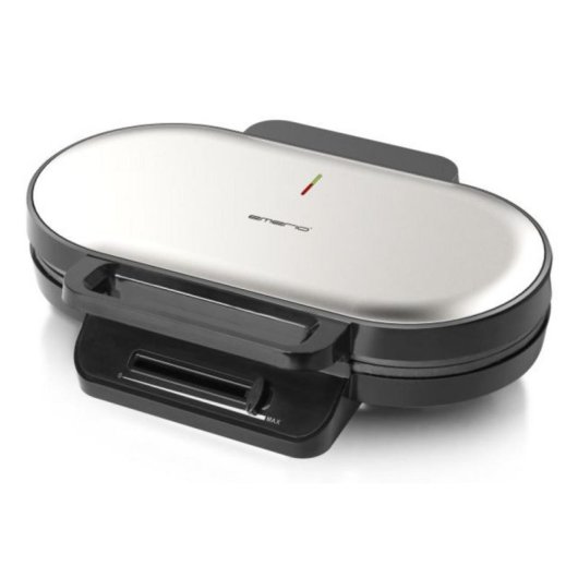 Gofriera Emerio WM-123356 1200W 10 cuori antiaderente nera