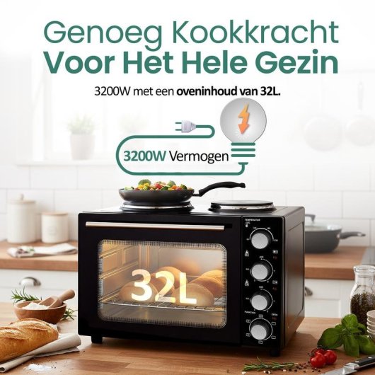 Horno Sobremesa Emerio MO-125236.4 32L Manual com Grill e Convecção