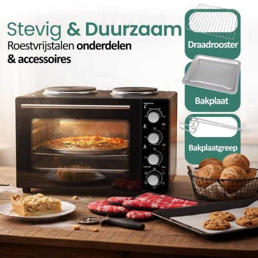 Horno Sobremesa Emerio MO-125236.4 32L Manual com Grill e Convecção