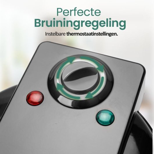 Gaufrier Emerio WM-131149 Coeur 1200 W Revêtement Antiadhésif Noir