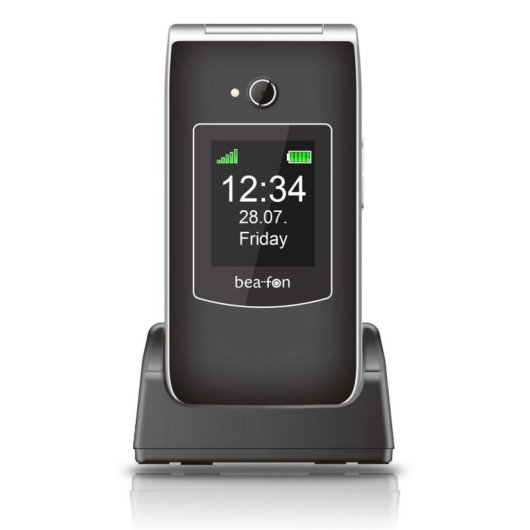 Mobiltelefon Beafon SL645 LTE 4G 2.8 Bluetooth 1550 mAh Schwarz Silber