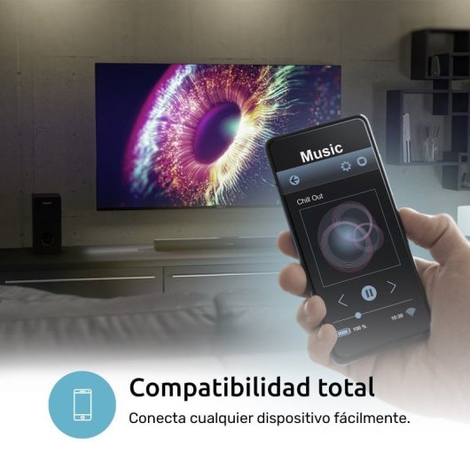 Nilait Luxe 50UD8004SWOS 50" QLED UHD 4K Smart TV WEBOS + Harmony Sound bar Barra de sonido 2.1