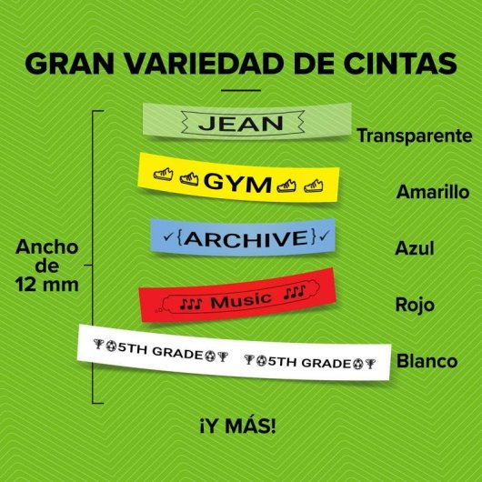 Nastro Dymo LetraTag 12 mm x 4 m Nero su Blu Poliestere