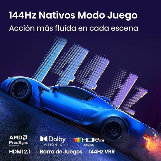 TV Hisense QLED 43E7S PRO 43" 4K UltraHD 144Hz Smart TV HomeOS HDR10 FreeSync Premium Pro