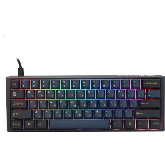 Teclado Ducky Zero 6108 mecánico completo inalámbrico RGB con switches Cherry MX2A