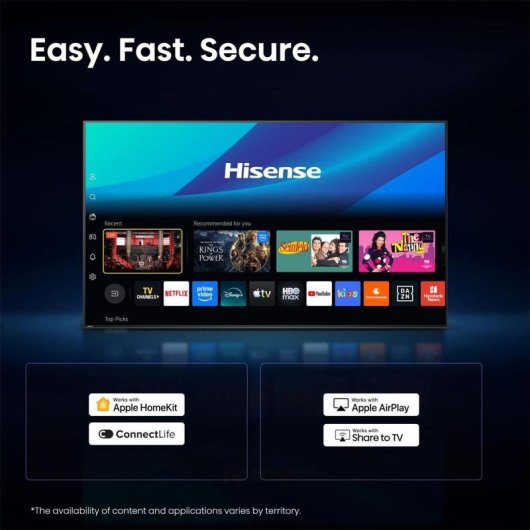TV Hisense QLED 32A59S 32" Full HD 60Hz Smart TV VIDAA HDR10 Dolby Atmos