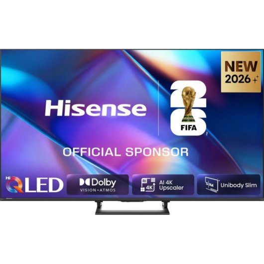 TV Hisense QLED A7S 55" 4K UltraHD 60Hz Smart TV VIDAA HDR10+ Dolby Vision IQ