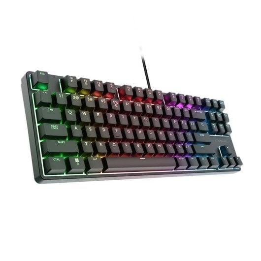 Clavier Trust GXT 864 Cada mécanique compact RGB QWERTY gaming USB