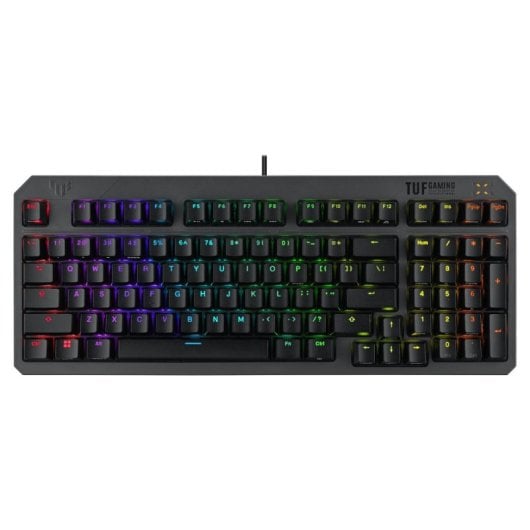 Teclado ASUS TUF Gaming K3 Gen II optomecánico completo con RGB y cable USB 2 m