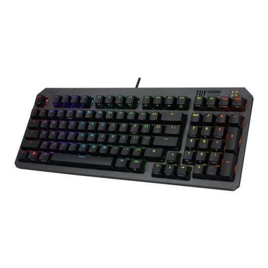 Teclado ASUS TUF Gaming K3 Gen II optomecánico completo con RGB y cable USB 2 m