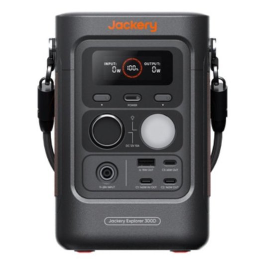 Stazione di energia Jackery Explorer 300D 288Wh 5 porte USB-C e USB-A Batteria LiFePO4 Schermo LED