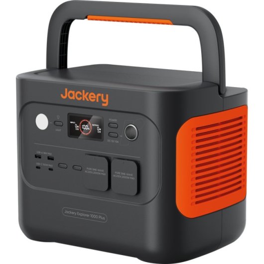Estación de energía Jackery Explorer 1000 Plus 1264Wh 5 puertos LiFePO4 Pantalla digital Carga solar rápida