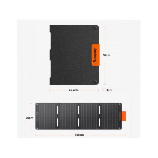 Painel Solar Jackery SolarSaga 40 Mini 40W 2 portas USB-A/C Portátil IP68