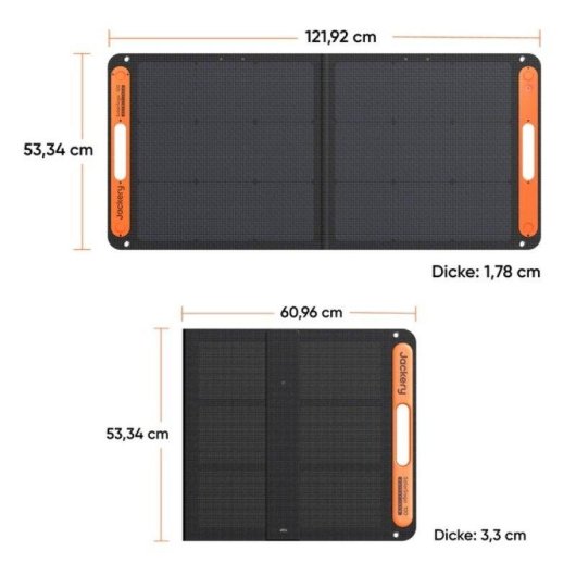 Panel Solar Jackery SolarSaga 100 100W 2 Puertos USB Plegable Resistente IP68