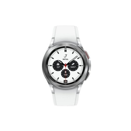 Samsung Galaxy Watch4 Classic Bluetooth GPS NFC 42mm Super AMOLED Argent Blanc M IP68